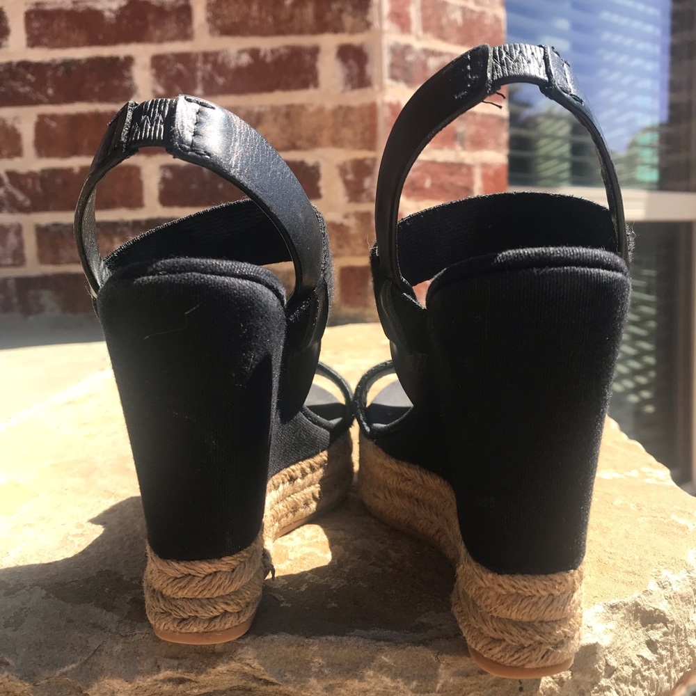 Tory Burch Adonis Black Wedges - Picture 7 of 7